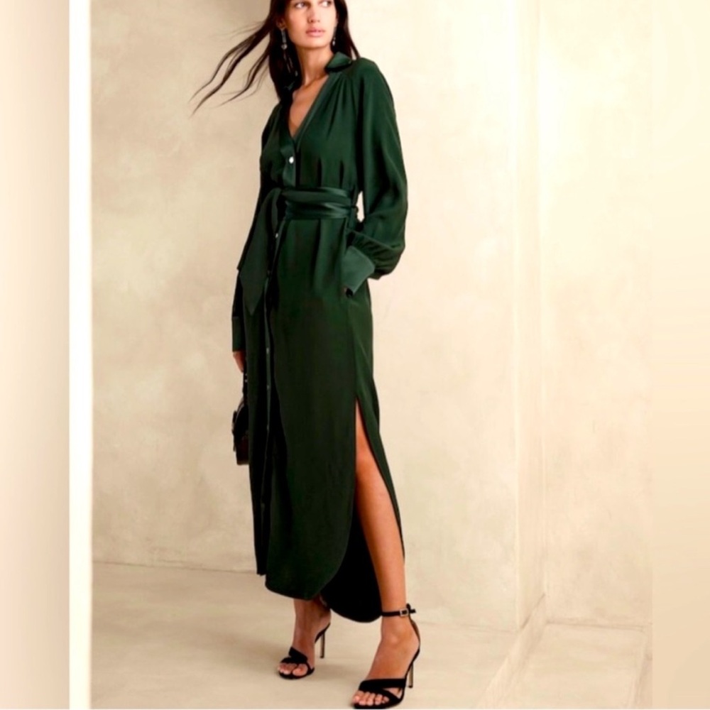 Banana Republic Silk Shirt Dress